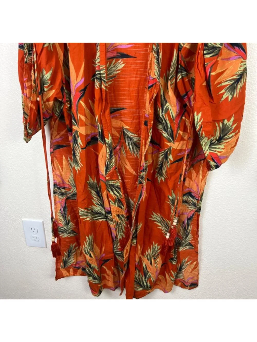 Free People Intimately Read My Palm Kimono Terracotta Women’s Size M